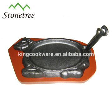 special design for cast iron sizzling steak plate